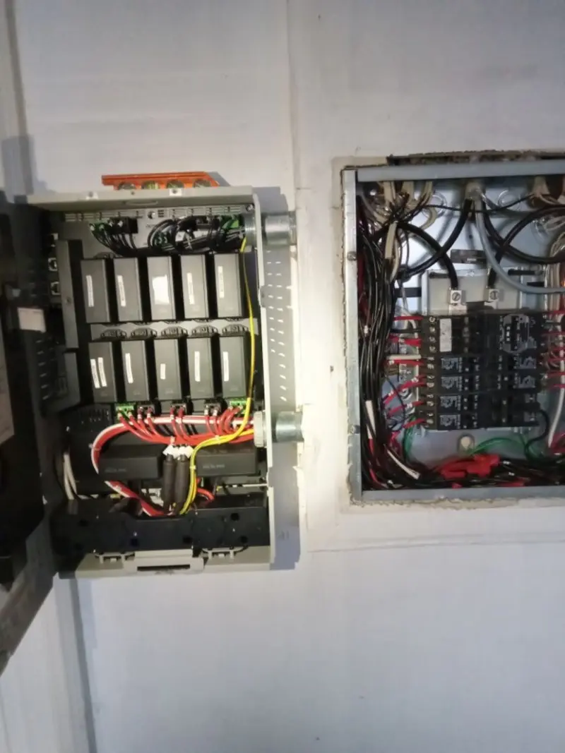 Electrical panel upgrade completed for Security Camera Wiring in Momence